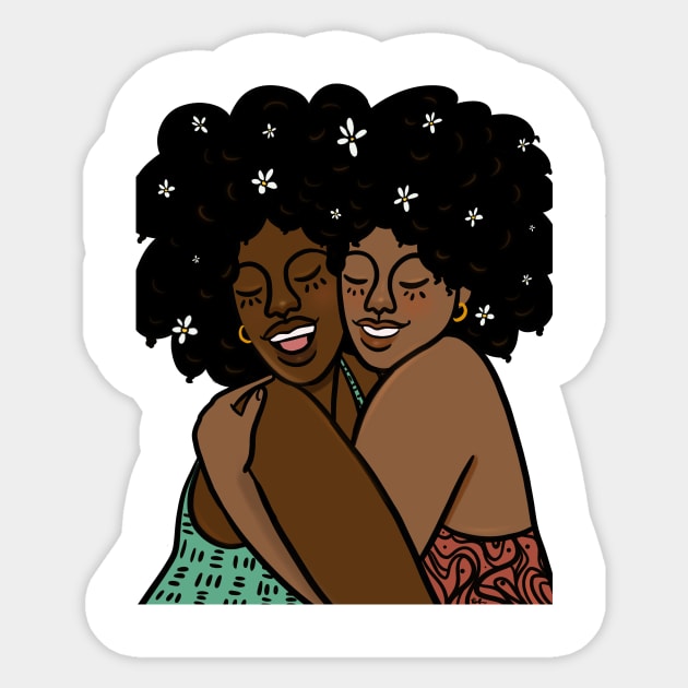 Curlfriends Sticker by bananapeppersart